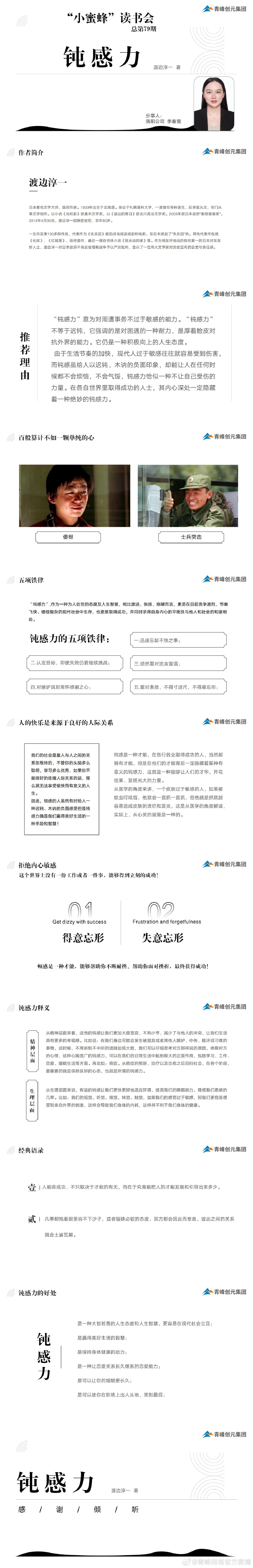 爱游戏手机登录入口-爱游戏(中国)
创元集团“小蜜蜂”读书会第79期活动报道：《钝感力》----李春雪
